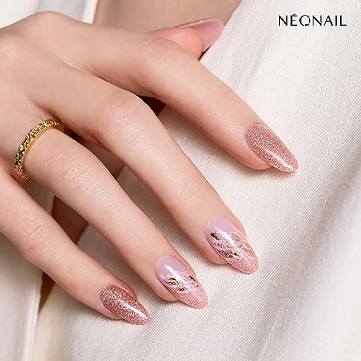 NÉONAIL UV Nagellack 7,2 ml Rosa Party Pass, stark pigmentierter Glitter Gel Lack mit 21 Tage Haltbarkeit – Bild 4