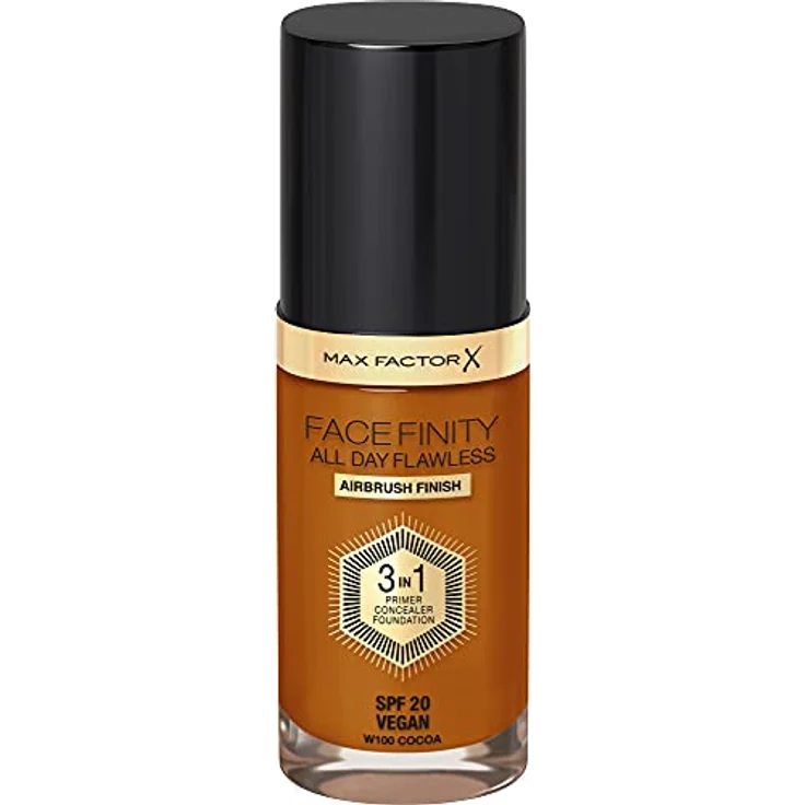 Max Factor FaceFinity 3 in 1 Foundation All Day Flawless SPF20 30ml Sun Tan #100 – Bild 1