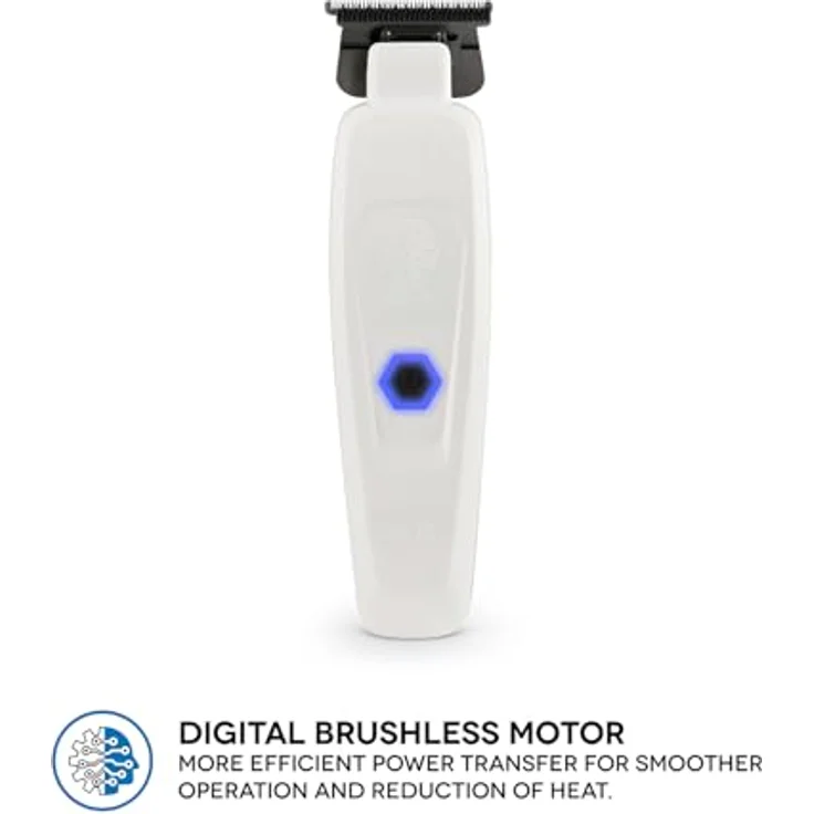 Stylecraft Gamma Più Saber Profi Haartrimmer, bürstenloser Motor, 180 Minuten Akkulaufzeit, einstellbare 0-Gap Klinge, Metallgehäuse – Bild 4