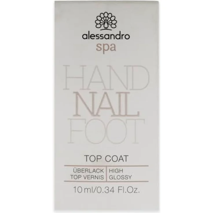 Alessandro Spa Überlack 10 ml, transparenter Nagellack – Bild 5