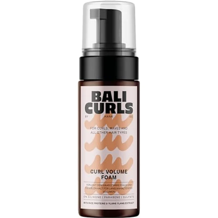 Bali Curls Curl Volume Foam, leichter Styling-Schaumfestiger für voluminöse Locken, 150ml, silikonfrei, proteinangereichert – Bild 1
