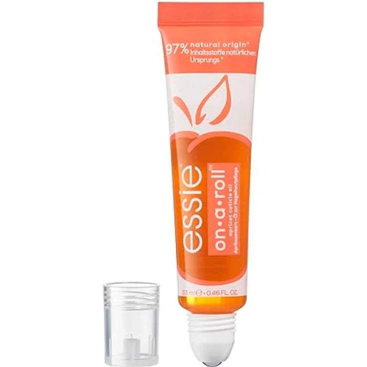 essie Nagelöl on a roll apricot nail & cuticle oil Doppelpack, 2 x 13,5 ml - Pflege und Stärkung der Nagelhaut mit praktischem Roll-on – Bild 3