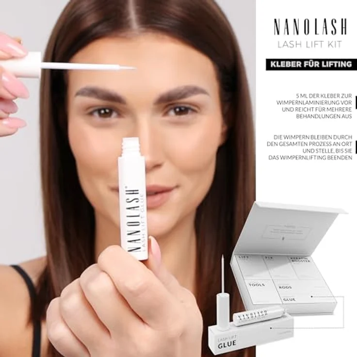 Kleber für Wimpernlifting Nanolash 5 ml - Wimpernkleber für lifting – Bild 3