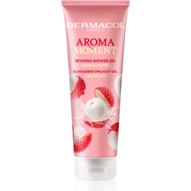 Dermacol Aroma Moment Loving Lychee, Duschgel 250 ml mit sanfter Reinigung und angenehmem Duft für zarte Haut