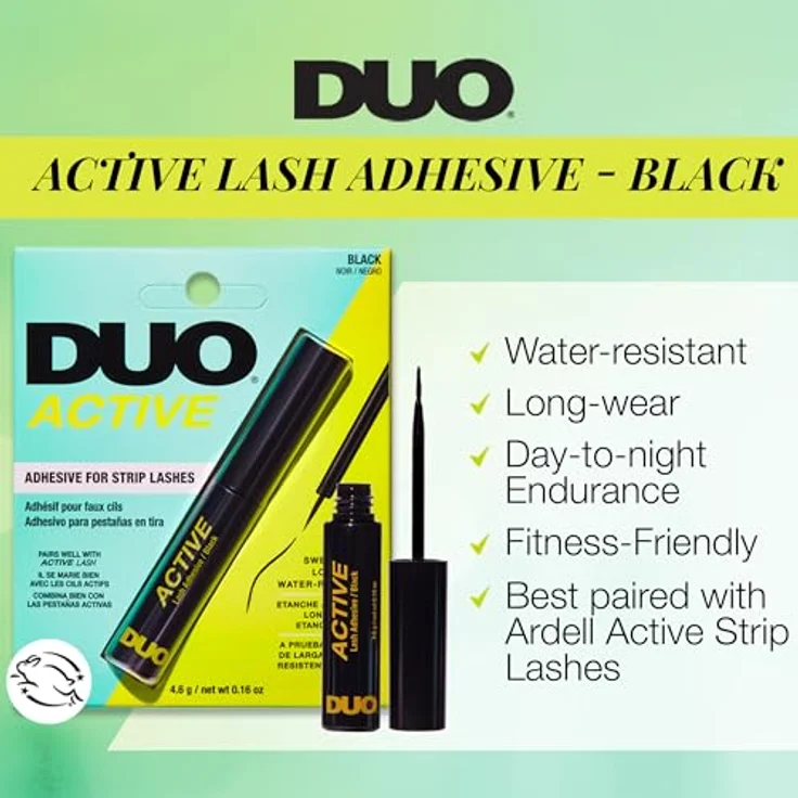 Ardell Duo Active Adhesive Black, Wimpernkleber für falsche Wimpern, schnelltrocknend, 4.5 g – Bild 5