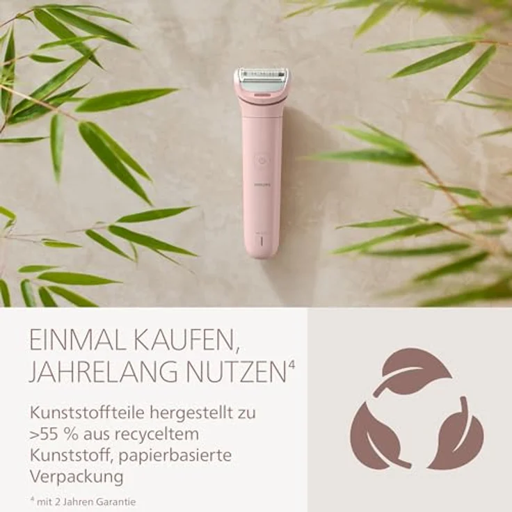 Philips Lady Shaver Series 8000 BRL129/00, Elektrorasierer mit flexiblem Kopf und LED-Licht, dermatologisch getestet für sanfte Rasur – Bild 10