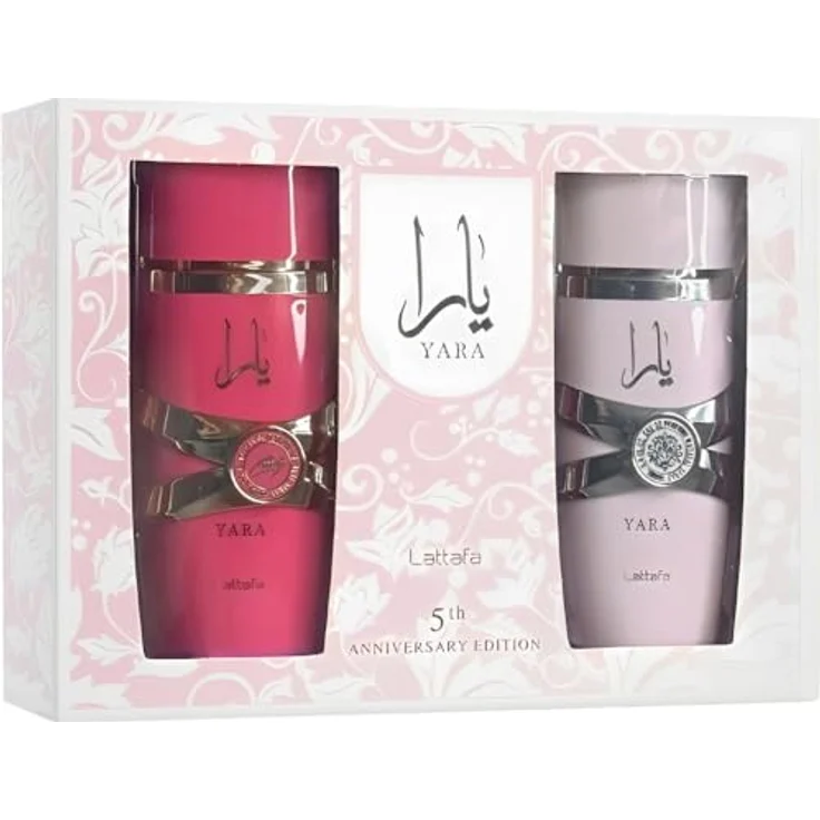 Lattafa Anniversary Edition Yara & Yara Candy Eau de Parfum (100 ml + 100 ml), exklusive Düfte für Damen, süß, blumig und raffiniert, elegantes Design, Jubiläums-Sonderedition – Bild 5