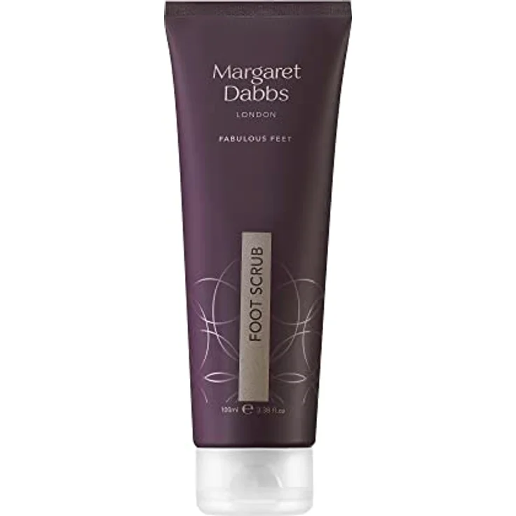 Margaret Dabbs Fabulous Feet Exfoliating Foot Scrub, Fußpeeling mit Teebaumblättern und Bimsstein, 100ml für trockene und fahle Haut