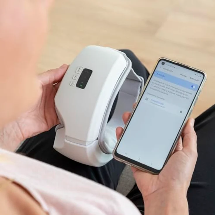 InnovaGoods Augenmassagegerät, kabelloses Massagegerät mit Wärme, Vibration und 5 Massagemodi, grau – Bild 4