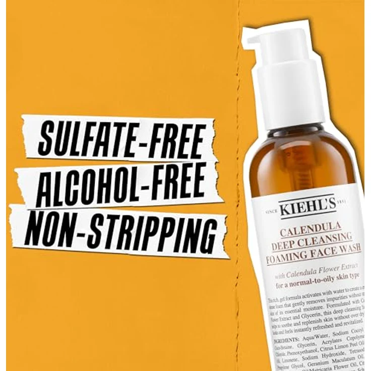 Kiehl's Calendula Deep Cleansing Foaming Face Wash, für Damen und Herren – Bild 4