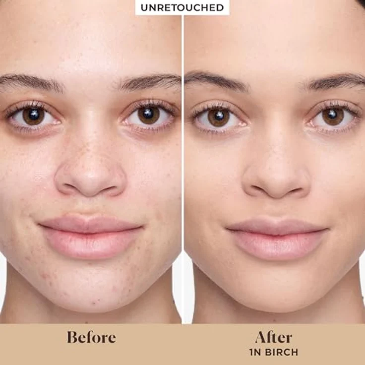 Laura Mercier Tinted Moisturizer Blurred Matte Foundation, 45 ml, 1N Birch, nicht komedogen, 91% hautpflegende Inhaltsstoffe, mattierendes Finish – Bild 3