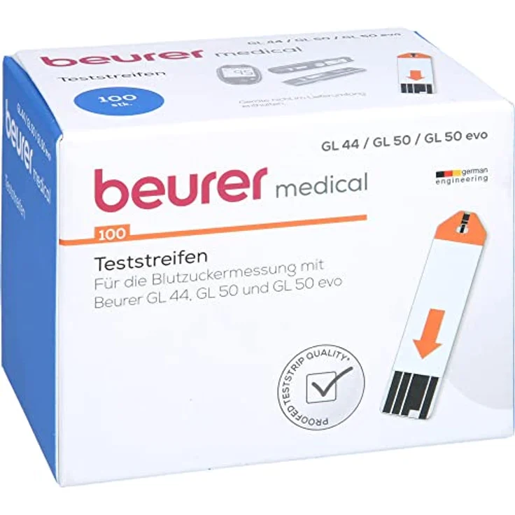 BEURER GL44-GL50 Blutzucker-Teststreifen 100 St. – Bild 4