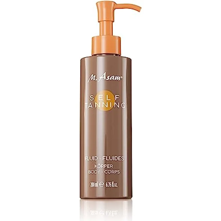 M. Asam SUN Self Tanning Fluid (200 ml) – Selbstbräuner Für Den Körper Mit Sofort- & Langzeit-Effekt, Natürlich Wirkende & Langanhaltende Bräune, Feuchtigkeitsspende Inhaltsstoffe