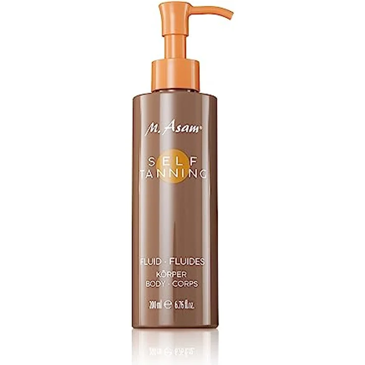 M. Asam SUN Self Tanning Fluid (200 ml) – Selbstbräuner Für Den Körper Mit Sofort- & Langzeit-Effekt, Natürlich Wirkende & Langanhaltende Bräune, Feuchtigkeitsspende Inhaltsstoffe – Bild 1
