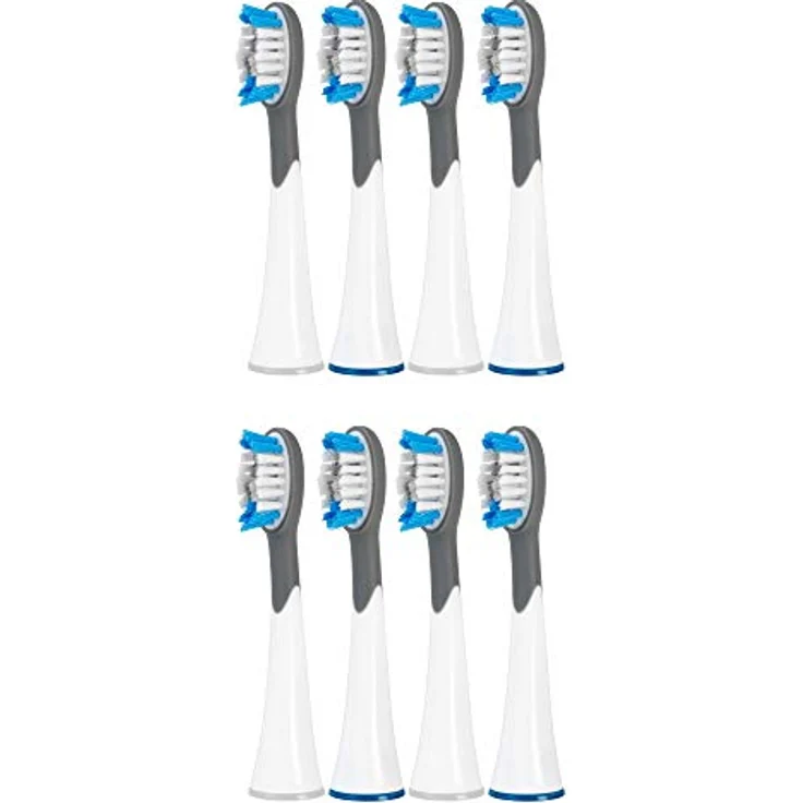Silk'n SonicSmile Ersatzbürsten 8er Set, passend für Sonic Smile und Sonic Smile Deluxe, weiß/grau – Bild 1