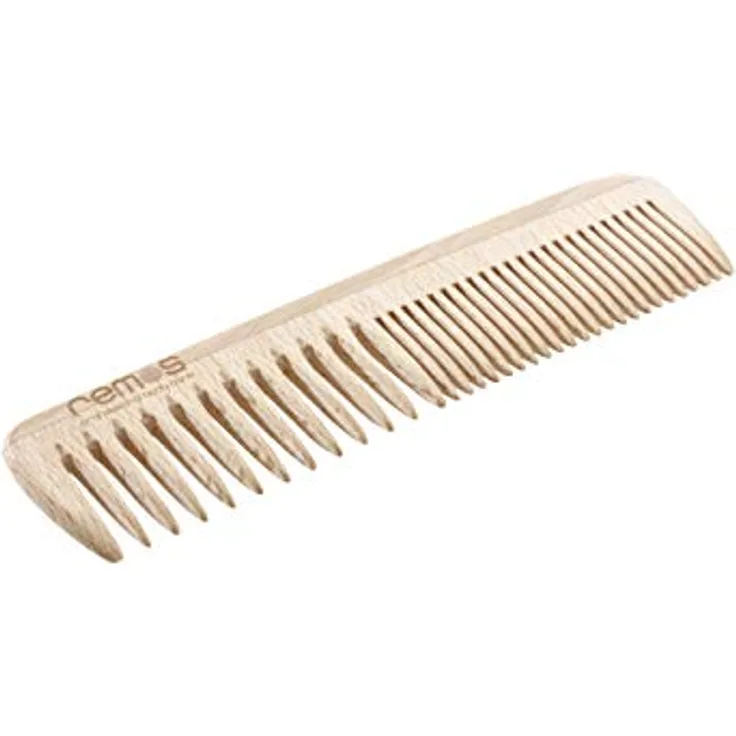 remos professional body care REMOS Haarkamm aus Buchenholz, 19 cm, mittel/feine Zahnung, antistatisch, hergestellt in Italien