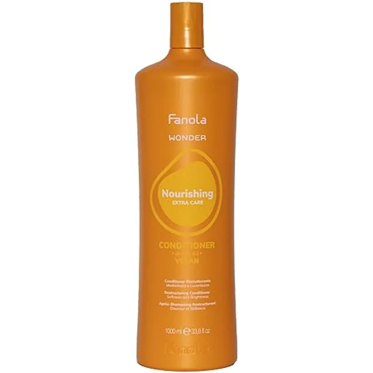 Fanola Wonder Nourishing Conditioner Ristrutturante, 1000 ml - Lockiges Haar, UV-Schutz