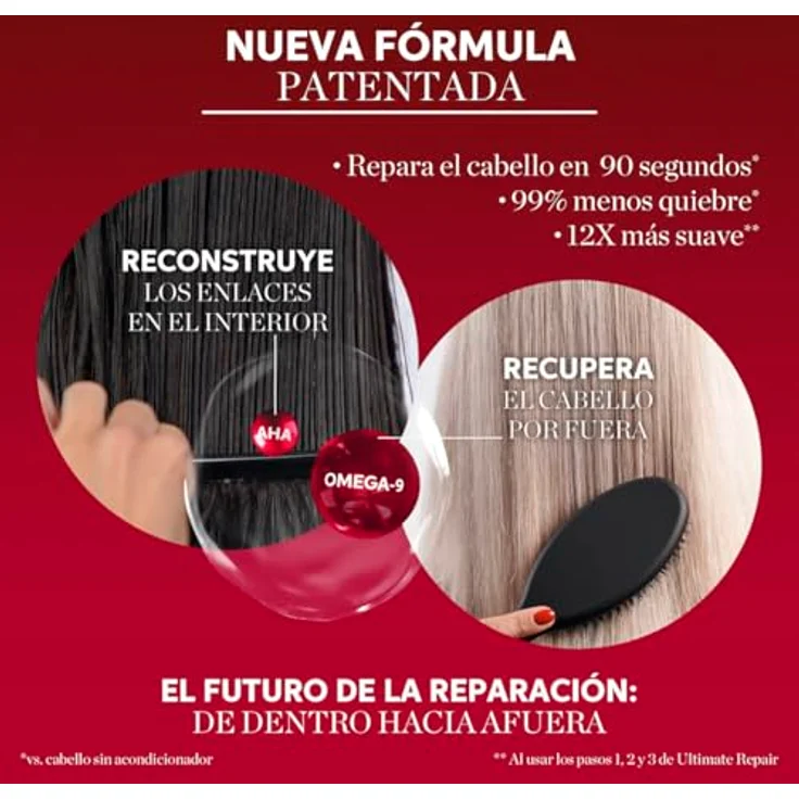 Wella Professionals Ultimate Repair tiefenwirksame Haarmaske - Haarpflege für kaputtes Haar mit AHA und Omega 9 - reparierende Haarkur für strapaziertes Haar - 150 ml  – Bild 3