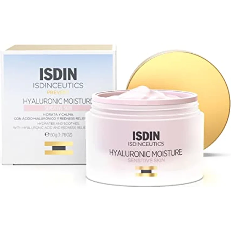 ISDIN ISDINCEUTICS Hyaluronic Moisture Sensitive Skin, leichte Gesichtscreme mit Hyaluronsäure und Niacinamid, 50 g – Bild 1