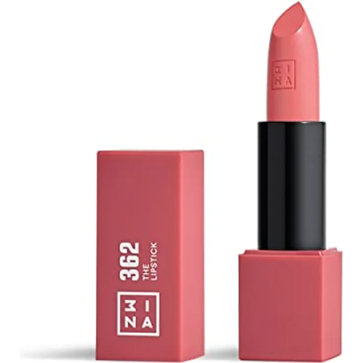 3INA The Lipstick Lippenstift, Farbton 362 Pretty Soft Pink, 4,5 g, mit hoher Pigmentierung und cremiger Textur, vegan