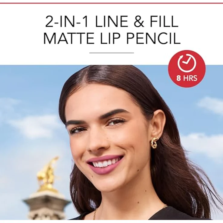 Bourjois Velvet the Pencil, dünner Lippenstift mit Matt-Effekt, Farbton 08 Rouge Di'vin, 1,8 g – Bild 5