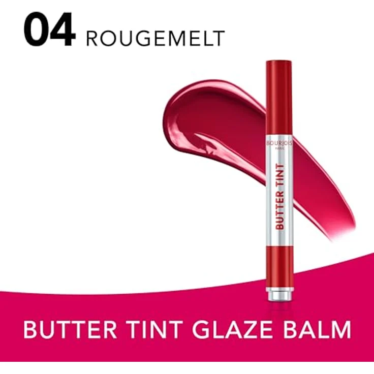 Bourjois Butter Lippenbalsam Farbstift 04 Rougemelt, pflegende Sheabutter, pH-adaptive Technologie, 2 g – Bild 3