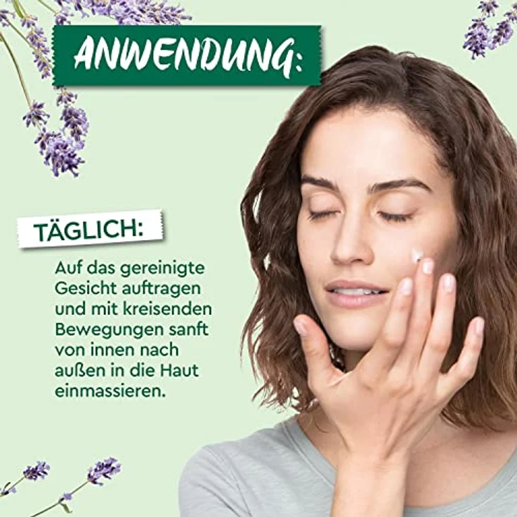 Garnier Bio Lavendel 2-in-1 Anti-Aging Serum Crème mit Hyaluronsäure Anti-Aging Gesichtsserum 50 ml Damen – Bild 5