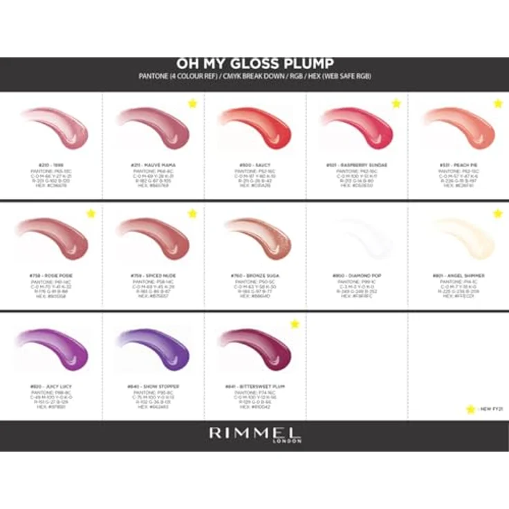 Rimmel Oh My Gloss Plump Lippen Vergrössender Lipgloss 211 Mauve Mama 6,5 Ml – Bild 9