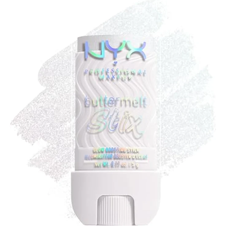 NYX PROFESSIONAL MAKEUP Buttermelt Stix Glow Boosting Stix, samtiger Highlighter für strahlenden Glow, bis zu 8h Halt, That's So Melt – Bild 1