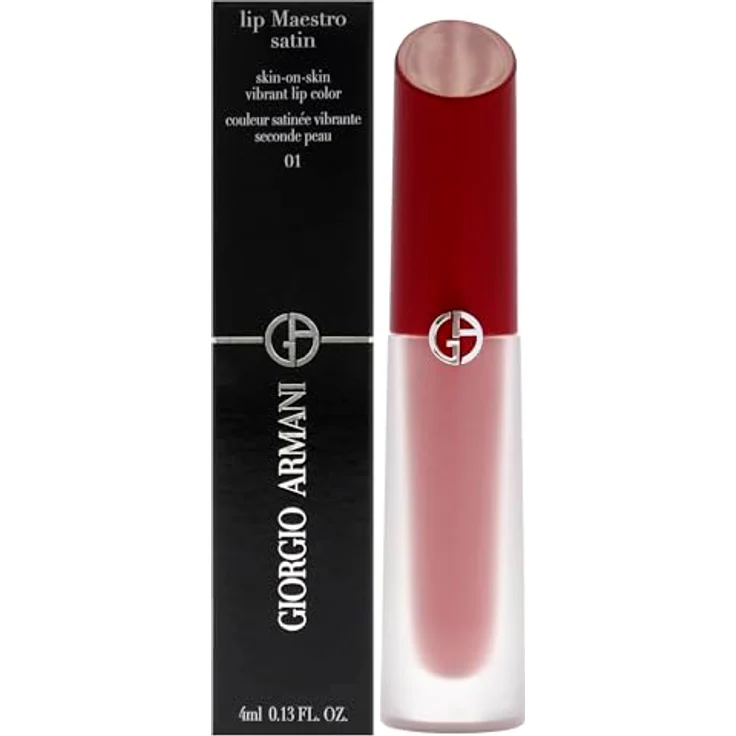 GIORGIO ARMANI Lip Maestro Satin Nr.01 Summer Adventure, 4 ml - Langanhaltender flüssiger Lippenstift – Bild 1