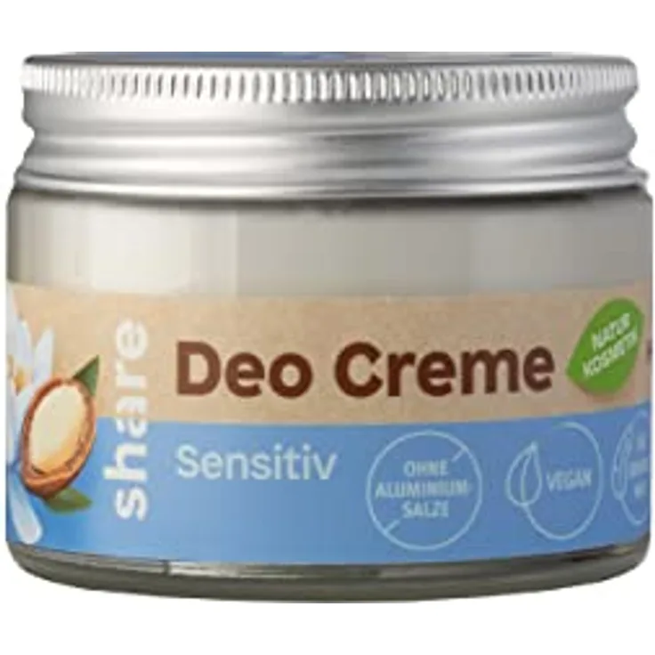 Share Deocreme Sensitiv 50 ml – Deo Spendet Ein Hygieneprodukt an Einen Menschen in Not – Vegane Naturkosmetik Ohne Aluminiumsalze