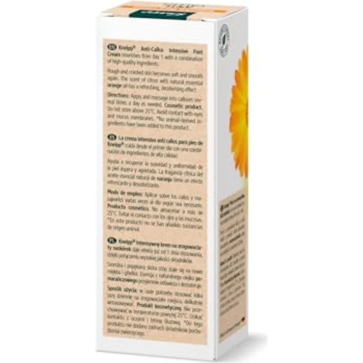 Kneipp Crema anti-callos Caléndula Naranja 50ml - Fußpflege mit 25% Urea und nährendem Orangenöl – Bild 3