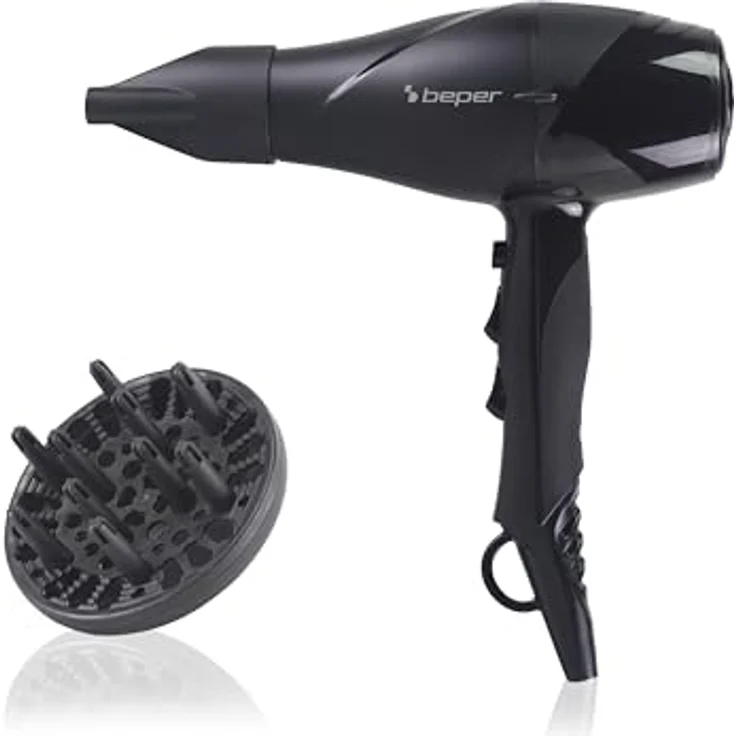 BEPER P301ASC002 Professioneller Haartrockner 2200 W, 2 Geschwindigkeiten, 3 Temperaturen, Kaltluftstoß, Volumendiffusor und Styling-Konzentrator, langlebiger Motor – Bild 1