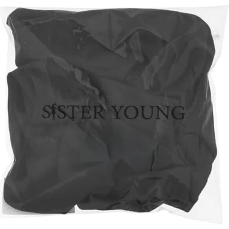 Sister Young LILU BLACK Scrunchie Haargummi aus satiniertem Polyester, sanft zum Haar, universelle Größe, elegantes Design – Bild 3