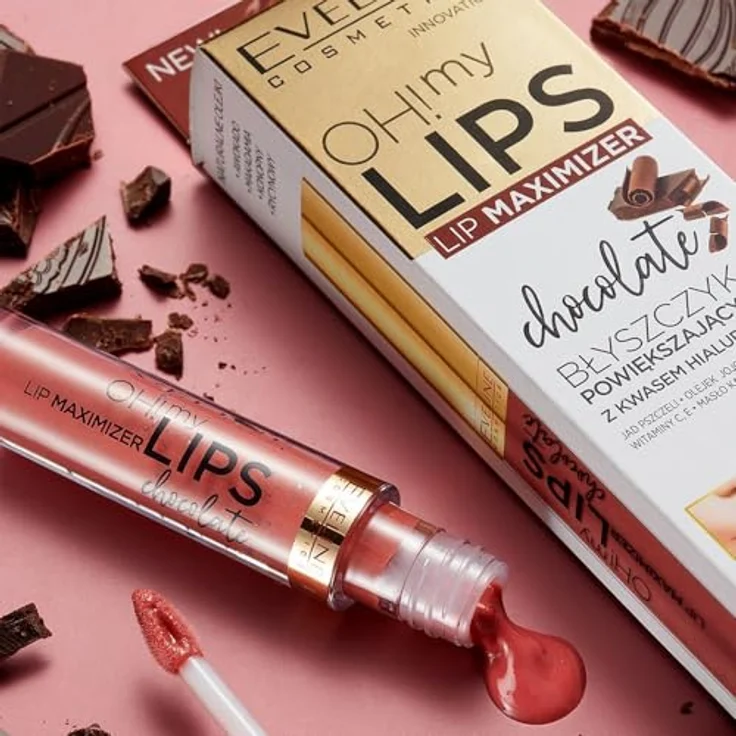 Eveline Cosmetics OH! my LIPS Lip Maximizer Lipgloss mit Bienengift, Farbton Chocolate, 4,5 ml – feuchtigkeitsspendend, voluminisierend, fördert die Lippenregeneration – Bild 6