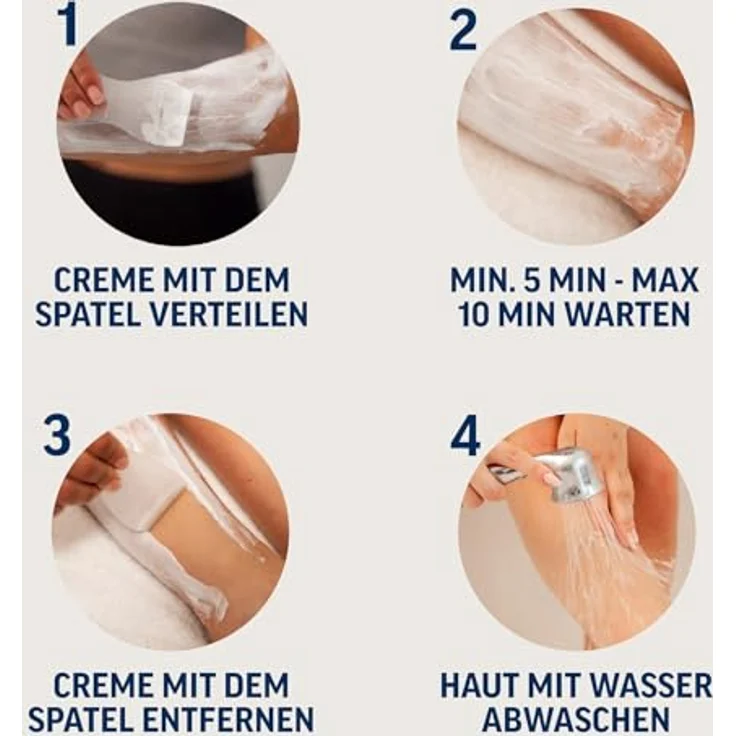 Veet Haarentfernungs-Creme für sensible Haut Enthaarungscreme glatte Haut 400 ml - Veet – Bild 4