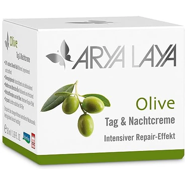 ARYA LAYA Olive Tag & Nachtpflege, 50 ml – Intensive Gesichtscreme mit Repair-Effekt, vegan, Radikalfänger – Bild 5