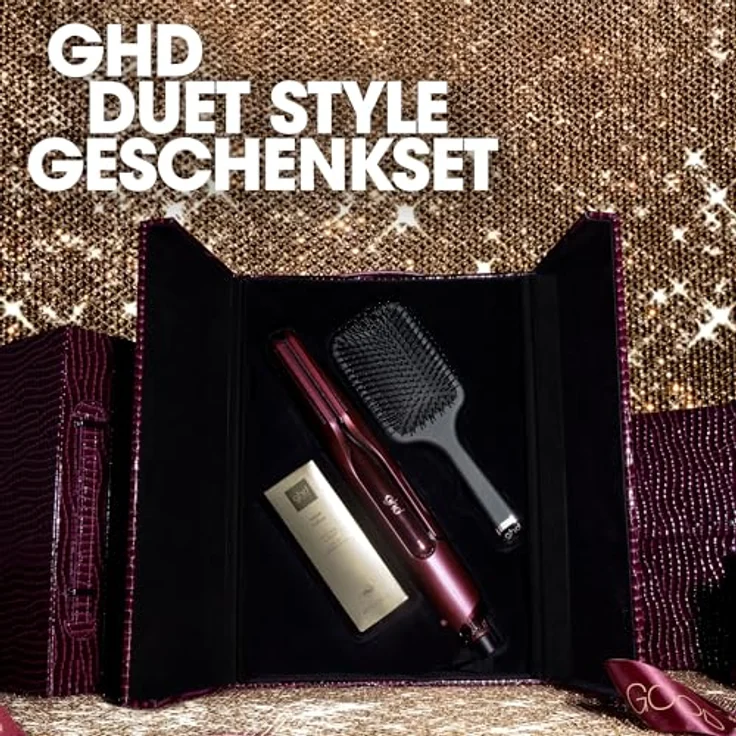 ghd duet style Limited Edition 2-in-1 Multistyler, Hot Air Styler mit Air-Fusion Technologie, inkl. ghd Stylingöl, Bürste und exklusivem Vanity Case, für glattes & glänzendes Haar, Kirschrot – Bild 2