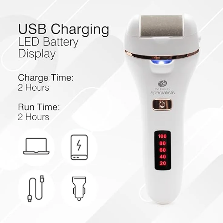 RIO Go Smooth Pedi Elektrischer Hornhautentferner, wasserdicht – Bild 7