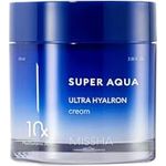 MISSHA Super Aqua Ultra Hyalron Creme, 70 ml, feuchtigkeitsspendende Gesichtscreme mit 10 Arten von Hyaluronsäure für strahlenden Teint