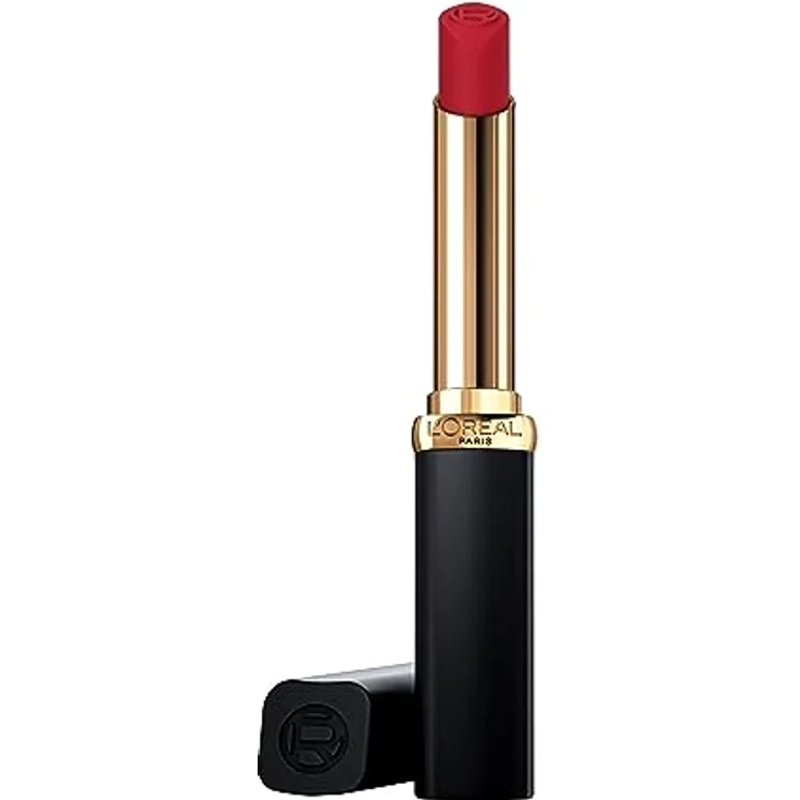 L'Oréal Paris Lippenstift für ein pudrig mattes Finish und 16 Stunden Halt, Color Riche Intense Volume Matte 300 Le Rouge Confident, 1,8g – Bild 1