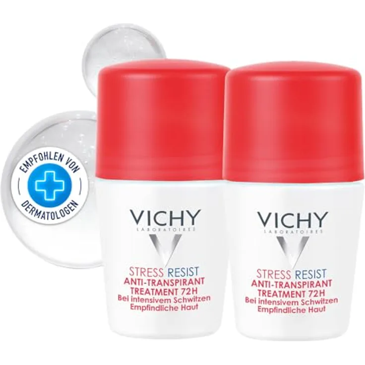 VICHY 72hrs Excessive Transpiration Deoroll-on 2x50ml, effektiver Deodorant