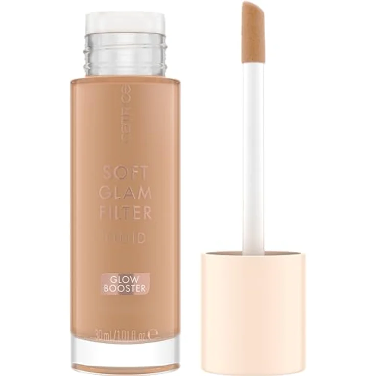 Catrice Soft Glam Filter Fluid, Basis, Nr. 030, Nude, pflegend, natürlich, glänzend, strahlend, vegan, ölfrei, ohne Parfüm, ohne Alkohol, 1er Pack (30ml) – Bild 1