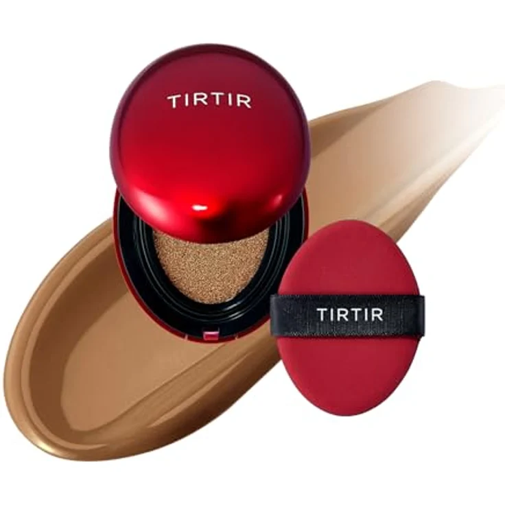 TIRTIR Mask Fit Red Cushion Mini, langanhaltendes Make-up im Schwämmchen, Farbton 43N Deep Cocoa, 4.5 g – Bild 1