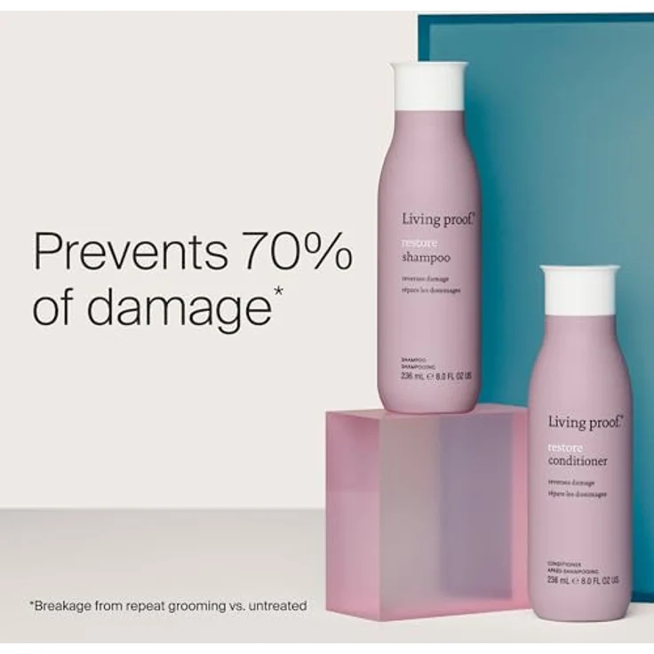 Living Proof Restore Shampoo | Restrukturierendes Shampoo für trockenes, geschädigtes Haar | Gegen Haarschäden, für gesundes Haar | Vegan, ohne Parabene, Silikone, Sulfate | 60ml | Reisegröße – Bild 5