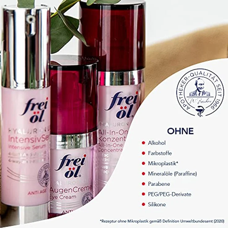 Frei Öl Augen- & Lippenpflege ANTI AGE HYALURON LIFT Augen-Creme Augencreme 15 ml – Bild 6
