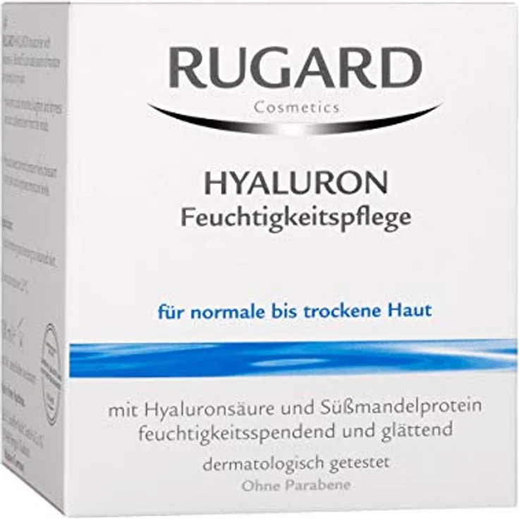 RUGARD Hyaluron Feuchtigkeitspflege: Erfrischende Feuchtigkeitscreme mit Hyaluronsäure & Süßmandelprotein, 50ml – Bild 2