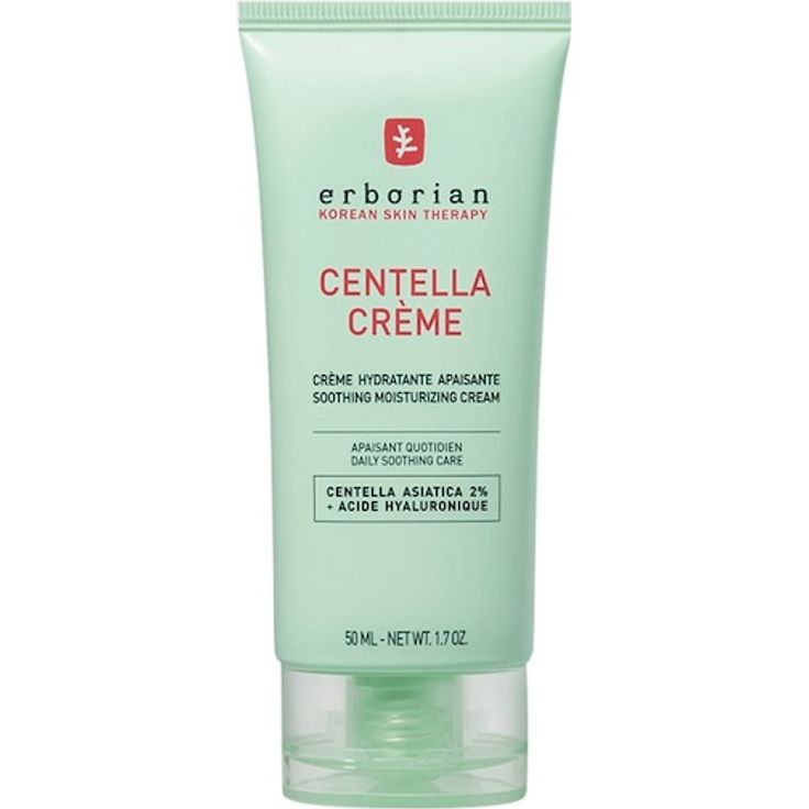 Erborian Centella Asiatica Crème, beruhigende Feuchtigkeitscreme mit Hyaluronsäure für alle Hauttypen, 50 ml