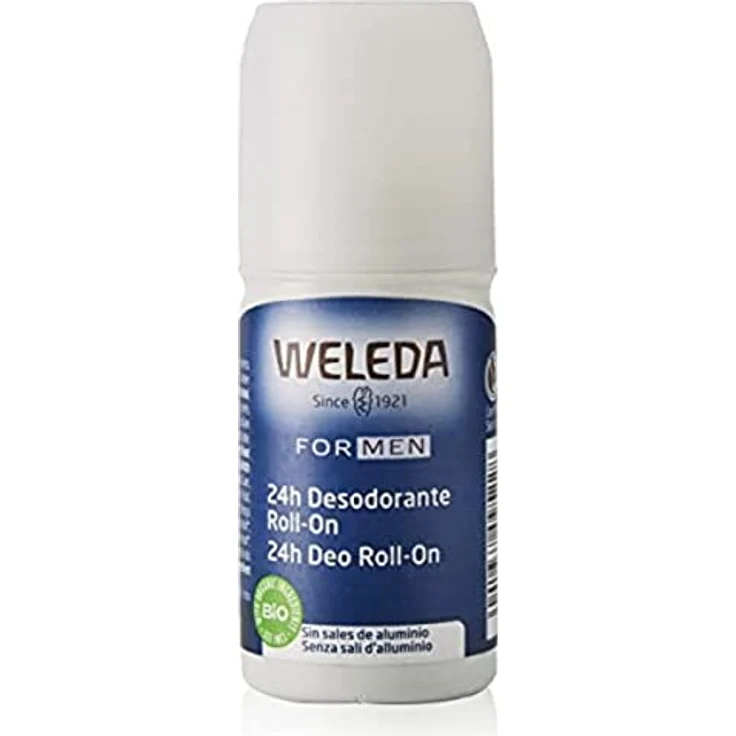 Weleda For Men Deo Roll-on, 50 ml, ohne Aluminiumsalze, 24 Stunden Wirksamkeit, raffinierter, frischer Duft – Bild 1
