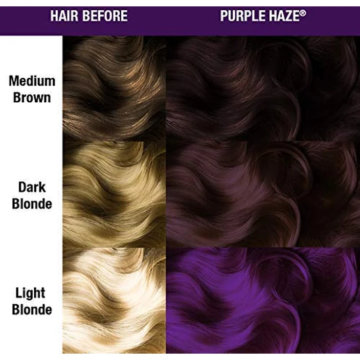 Manic Panic Purple Haze Classic Creme, Vegan, Cruelty Free, Purple Semi Permanent Hair Dye 3 x 118ml – Bild 4